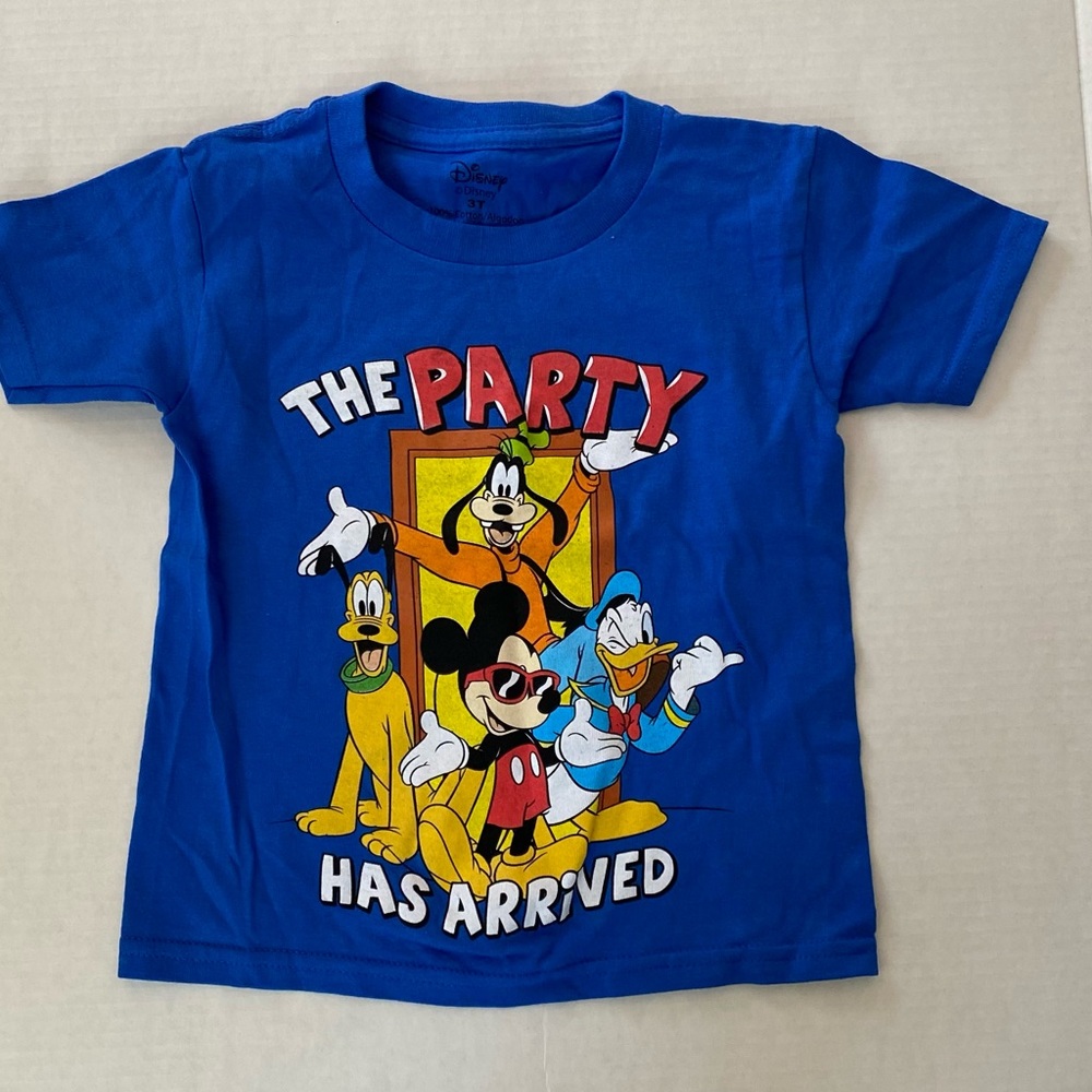 Blue, 3T birthday shirt